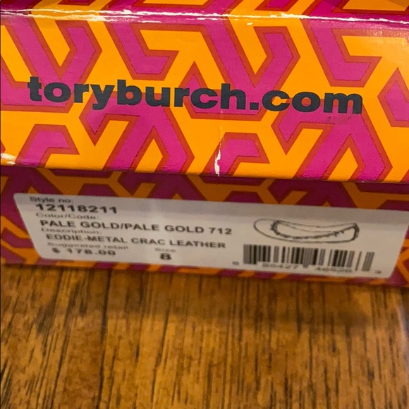 Tory Burch Eddie Metallic Gold flats - Picture 3 of 6